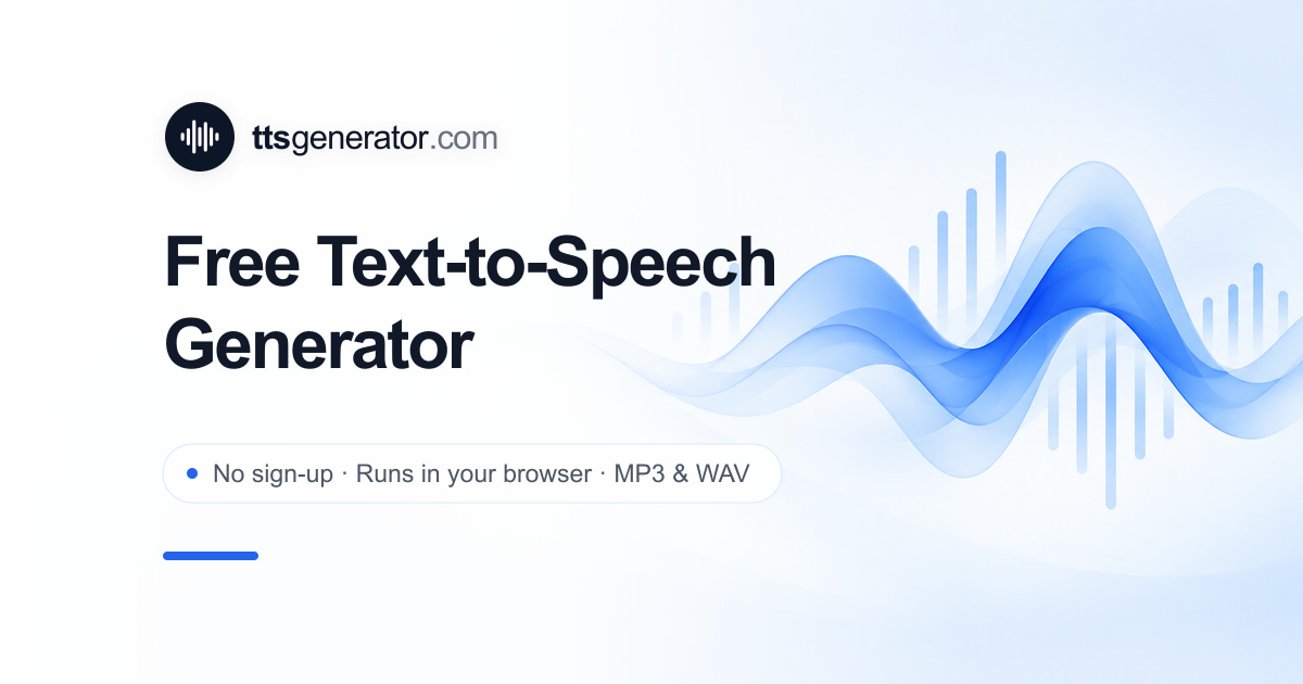 TTS Generator